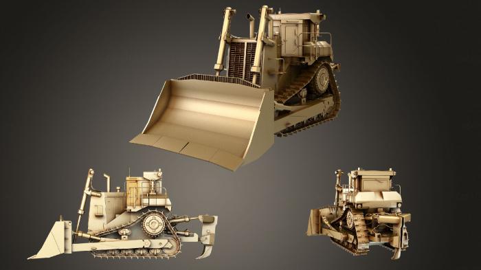 نموذج ثلاثي الأبعاد لآلة CNC السيارات والنقل جرافة ثقيلة